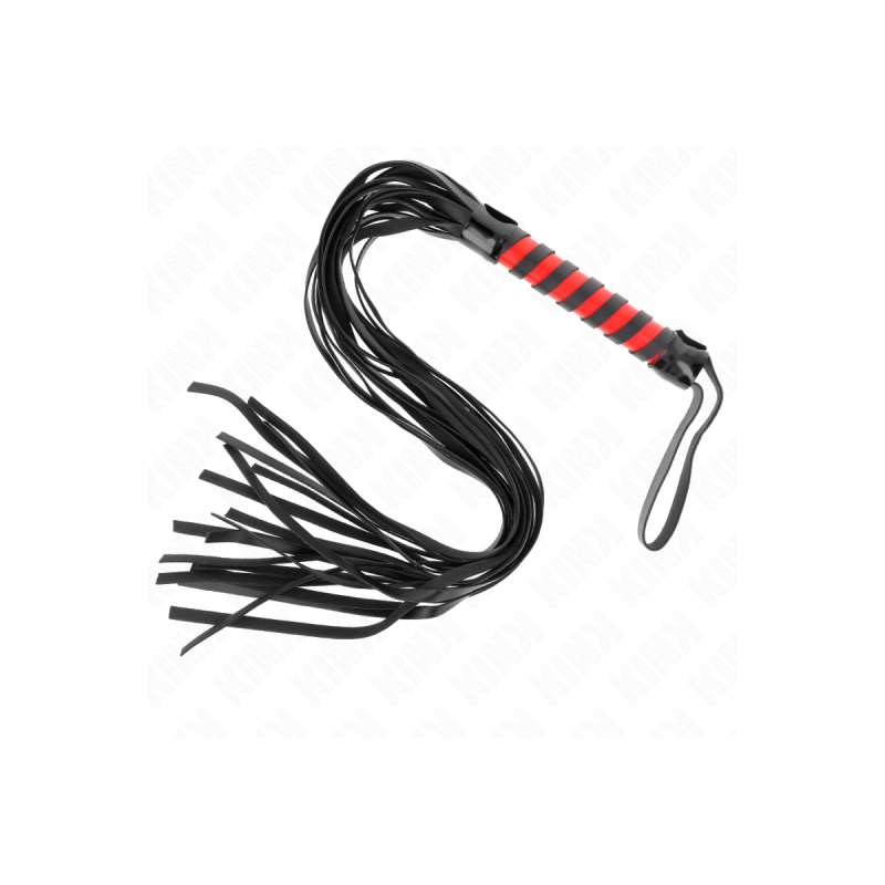 KINK - FOUET LONG RAYÉ 70 CM - KINK IMPACT & TOUCH - Fouets BDSM