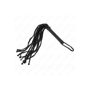 KINK - BLACK ROPE WHIP 56 CM - KINK IMPACT & TOUCH - BDSM whips