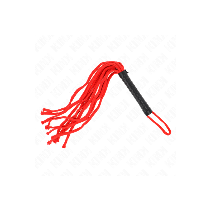 KINK - FOUET CORDE ROJO 56 CM - KINK IMPACT & TOUCH - Fouets BDSM