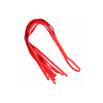 KINK - ROTE PEITSCHE MIT KURZEM GRIFF UND LANGEM SCHWANZ 70 CM - KINK…