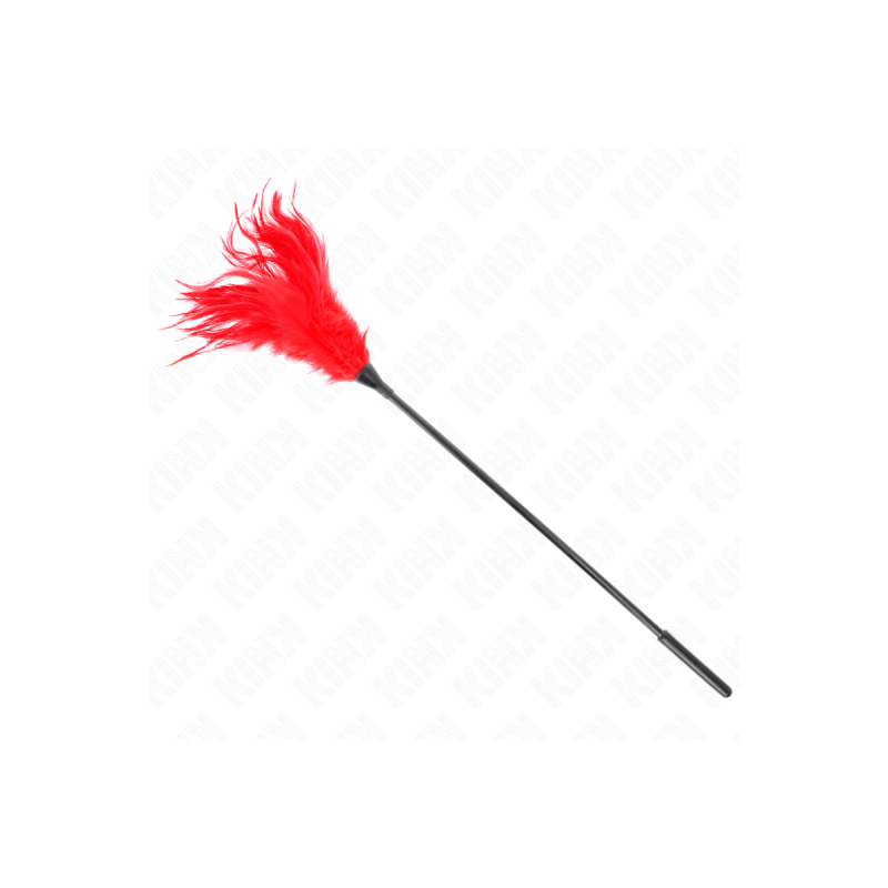 KINK - MEHRERE ROTE KITZELFEDERN 45 CM - KINK IMPACT & TOUCH - Gefied…