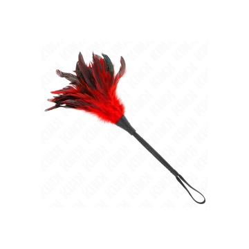 KINK - RED MAIDS HORNFORM TICKLE HÜHNERFEDERN 36 CM - KINK IMPACT & T…