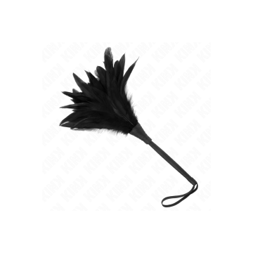 KINK - PLUMES DE POULET TICKLE EN FORME DE CORNE NOIRE 36 CM - KINK I…