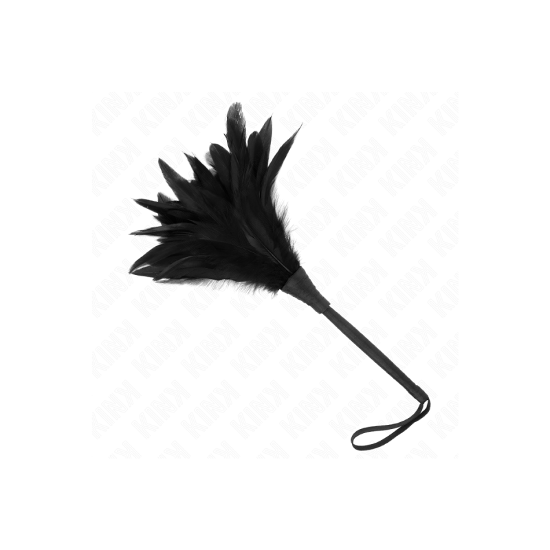 KINK - BLACK MAIDS HORNFORM TICKLE HÜHNERFEDERN 36 CM - KINK IMPACT &…