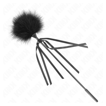 KINK - PLUMES CHACOUILLÉES AVEC NŒUD 35 CM