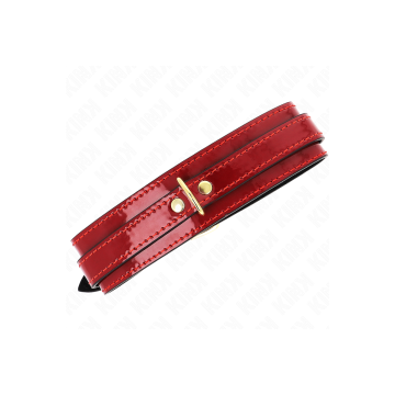 KINK - COLLANA REGOLABILE ROSSO VINO CON DETTAGLI ORO 29-42,5 CM X 4…