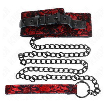 KINK - SPITZENKETTE MIT GÜRTEL MIT ECHTLEDERGÜRTEL 105 CM / 44 X 5,5 CM