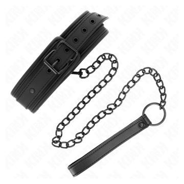 KINK - NEOPREN BONDAGE HALSBAND MODELL 1 MIT GÜRTEL 78 CM VERSTELLBAR 37,5 X 49,5 CM