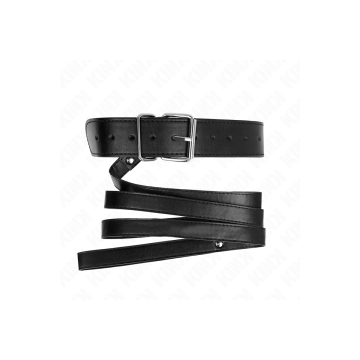 KINK - COLLANA CON CINTURA 116 CM NERO CINTURINO REGOLABILE 32-50 CM…