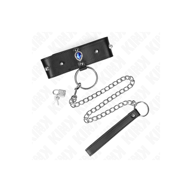 KINK - NECKLACE 65 CM WITH STRAP WITH BLUE DIAMONDS ADJUSTABLE 36-43…