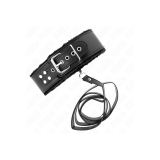 KINK - COLLIER AVEC LAISSE 116 CM AVEC CLOUS ARGENTÉS MODÈLE 4 NOIR A…
