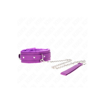 KINK - COLLIER AVEC LAISSE 65 CM AVEC RESTRICTIONS VIOLET 36-42 CM X…