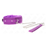 KINK - COLLAR CON CORREA 65 CM CON RESTRICCIONES MORADO AJUSTABLE 36-42 CM X 5.5 CM