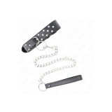 KINK - COLLANA CON CINTURINO AD ANELLO RIVETTO CON CINTURA 65 CM NERO…