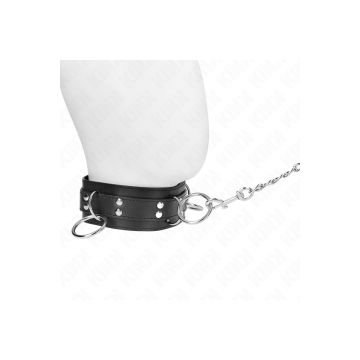 Kink - Collana Schiavitù 3 Anelli Con Cinturino 80 Cm 53 X 5 Cm |