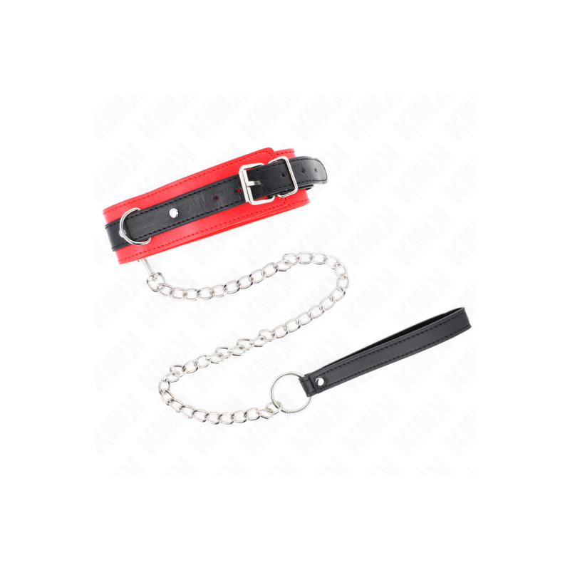 KINK - BASIC MODEL COLLAR WITH LEASH 65 CM MODEL 3 RED 53 X 5 CM - KI…
