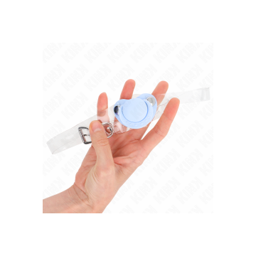 KINK - HELLBLAUER SCHNULLERFORM-SPRUDEL 5,5 x 4 CM VERSTELLBAR 43-60…