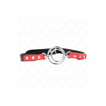 KINK - GAG WITH MULTIPLE O-RINGS 4 / 4.8 CM RED 38 X 56 CM - KINK COL…
