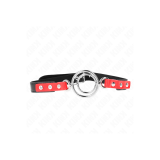 KINK - GAG AVEC PLUSIEURS O-RINGS 4 / 4,8 CM ROUGE 38 X 56 CM - KINK…