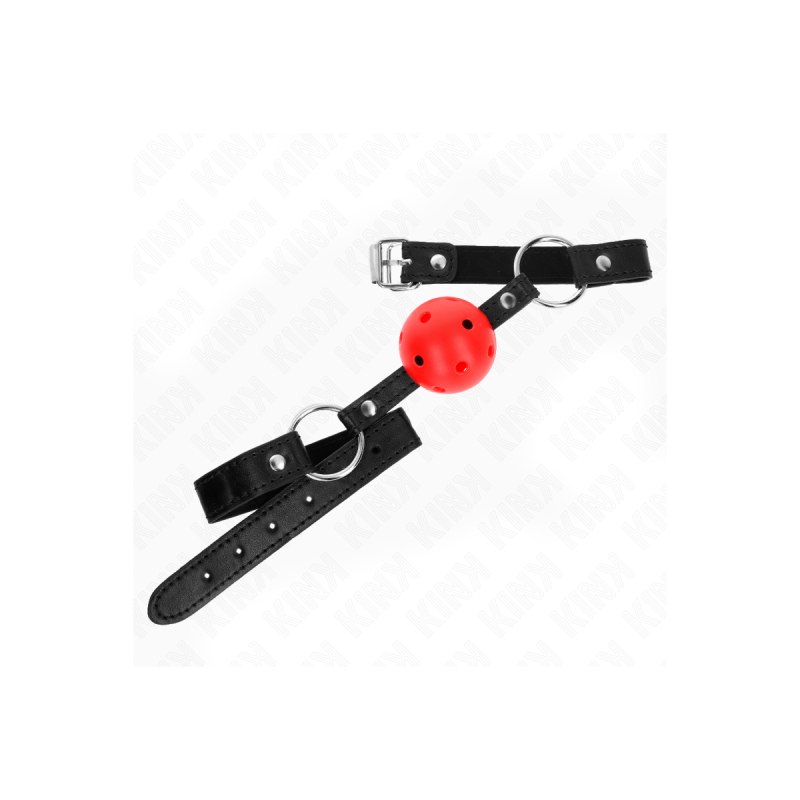 KINK - HOHL, HART, ROTER BALL, 4,5 CM, GAG, MODELL 1, 63,5 X 2 CM - K…