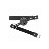 KINK - BOULE NOIRE CREUSE DURE 4,5 CM GAG MODÈLE 1 63,5 X 2 CM - KINK…