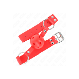 KINK - BALL GAG COMPLETO ROSSO CAVO DURO 62 x 2 CM - KINK COLLAR & GA…