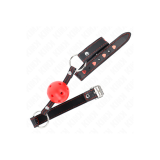 KINK - HOHLHARTER ROTER BALLKNEBEL MODELL 2 65 x 2,5 CM - KINK COLLAR…