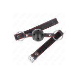 KINK - BALL GAG HOLLOW HARD NERO MODELLO 2 65 x 2,5 CM - KINK COLLAR…