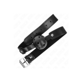 KINK - BLACK BREATHABLE BALL 4.5 CM GAG 65 x 2.5 CM - KINK COLLAR & G…