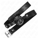 KINK - MORDAZA DE BOLA 4.5 CM TRANSPIRABLE NEGRO 65 x 2.5 CM