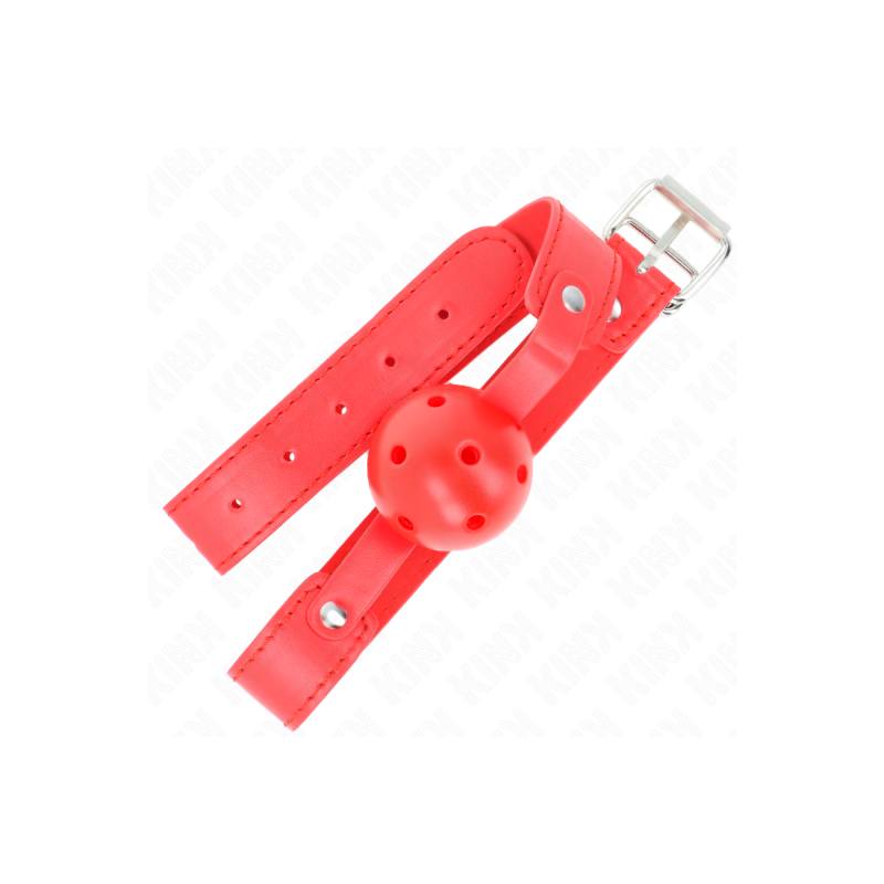KINK - ROTER ATMUNGSAKTIVER BALL 4,5 CM Knebel 65 x 2,5 CM - KINK COL…