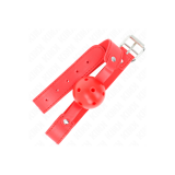 KINK - RED BREATHABLE BALL 4.5 CM GAG 65 x 2.5 CM - KINK COLLAR & GAG…