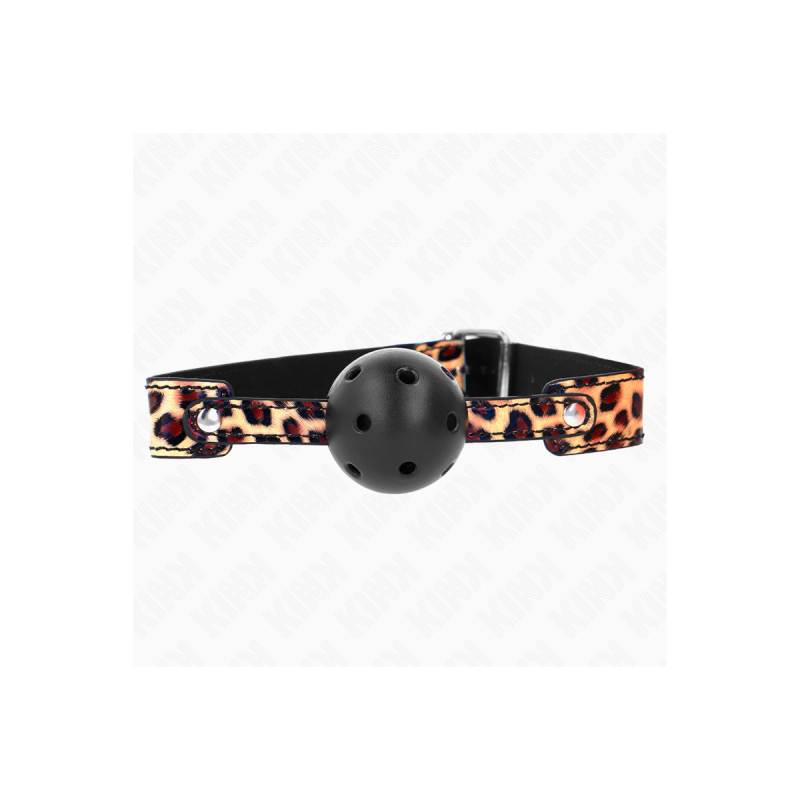 KINK - PALLA TRASPIRANTE LEOPARDO 4,5 CM BAVAGLIO 65 x 2,5 CM - KINK…