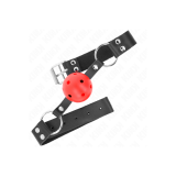 KINK - PALLA TRASPIRANTE BAVAGLIO 4 CM CON DOPPIO RIVETTO ROSSO 62,5…