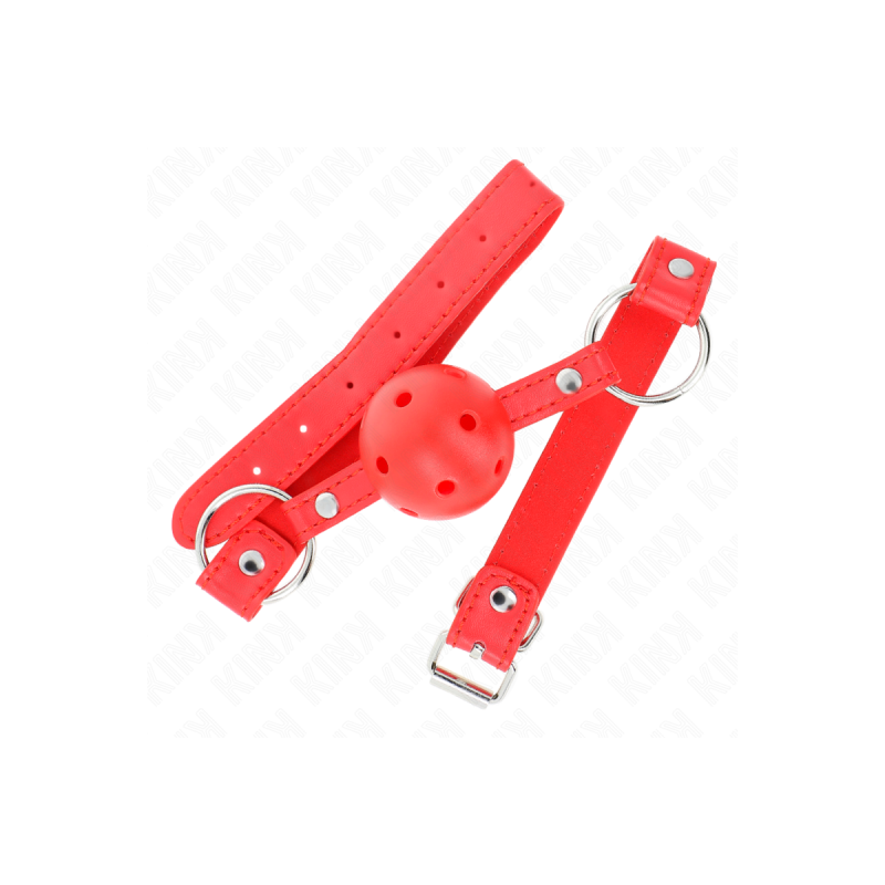 KINK - BAVAGLIO SFERA TRASPIRANTE 4 CM CON DOPPIO RIVETTO MODELLO 1 R…