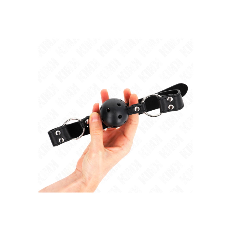 KINK - BÂTON RESPIRANT 4 CM AVEC DOUBLE RIVET MODÈLE 1 NOIR 62,5 x 2,…