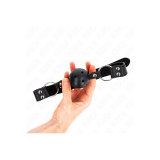 KINK - BREATHABLE BALL 4 CM GAG WITH DOUBLE RIVET MODEL 1 BLACK 62.5…
