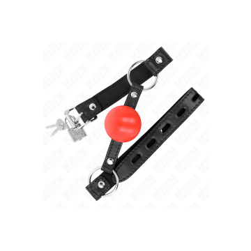 KINK - ROTER TPE-BALL 4 CM KNEBEL 60 x 2 CM - KINK COLLAR & GAG - Kie…