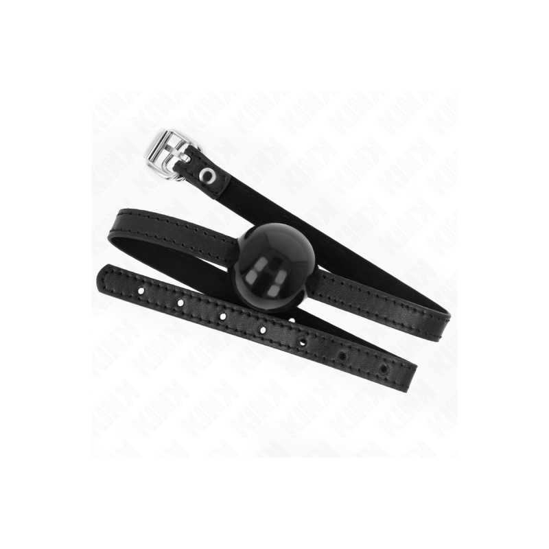 KINK - PALLA SINGOLA NERA GAG 4 CM 65 x 1,5 CM - KINK COLLAR & GAG -…
