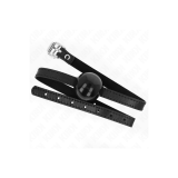 KINK - BLACK SINGLE SOLID BALL 4 CM GAG 65 x 1.5 CM - KINK COLLAR & G…