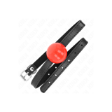 KINK - RED SINGLE SOLID BALL 4 CM GAG 65 x 1.5 CM - KINK COLLAR & GAG…