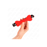 KINK - OSSO ROSSO 12 CM BAVAGLIO 63 x 2 CM - KINK COLLAR & GAG - Masc…