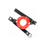 KINK - LIP 8 CM GAG WITH RED LEATHERETTE STRAP 63 x 2 CM ADJUSTABLE 3…