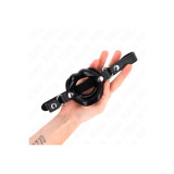 KINK - LIP 8 CM KNEBEL MIT SCHWARZEM KUNSTLEDERBAND 63 x 2 CM VERSTEL…