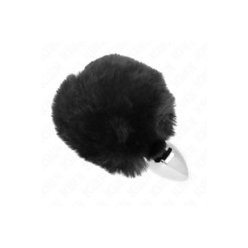 KINK - BOUCHON EN ACIER INOXYDABLE 7 x 3 CM AVEC QUEUE DE LAPIN EN FA…