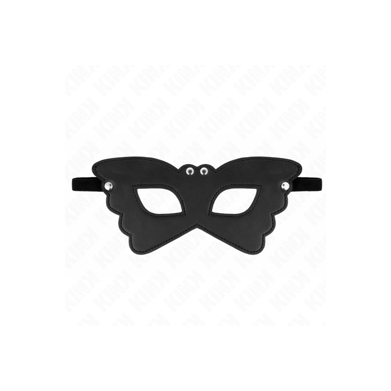 KINK - MASQUE EN CUIRETTE FORME PAPILLON 20 x 9 CM - KINK MASKED ALLU…