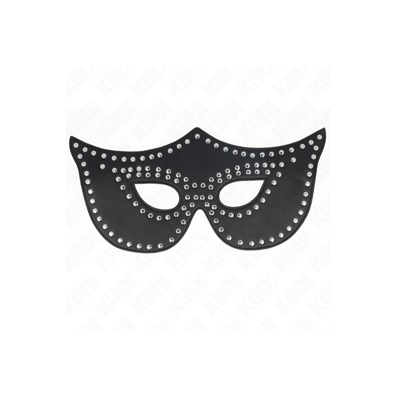 KINK - MASCHERA IN SIMILPELLE CON RIVETTI MODELLO 2 30 x 12 CM - KINK…