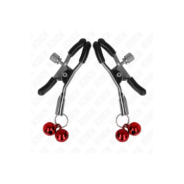 KINK - PINCE À METON DOUBLE CLOCHE ROUGE 6 CM - KINK NIPPLE GRIP - Pi…