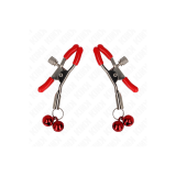 KINK - PINZA PER CAPEZZOLI DOPPIA CAMPANA ROSSA 6 CM - KINK NIPPLE GR…