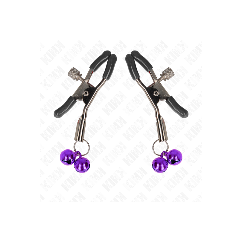 KINK - PINZA PER CAPEZZA DOPPIA VIOLA 6 CM - KINK NIPPLE GRIP - Morse…